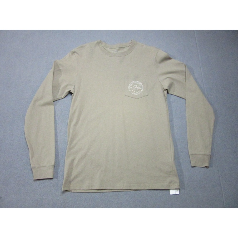 Southern Tide T-Shirt Mens Medium Brown New Hunting Graphic Long Sleeve 1634